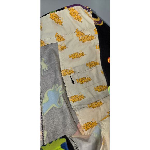 Loudmouth Shorts Mens 40 Black Colorful Hand Finger Print Golf Fun Novelty - Picture 4 of 4